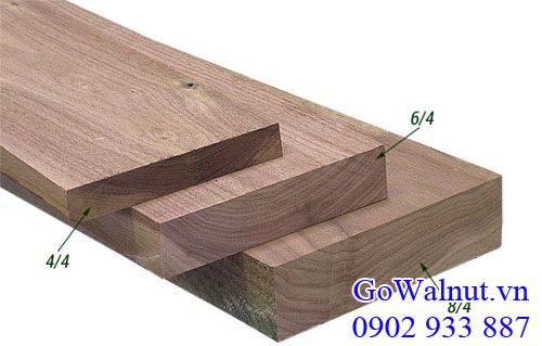 thanh gỗ óc chó Mỹ - walnut lumber